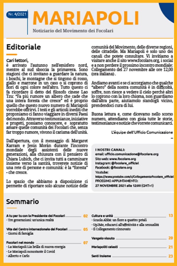 Notiziario Mariapoli 4 2021